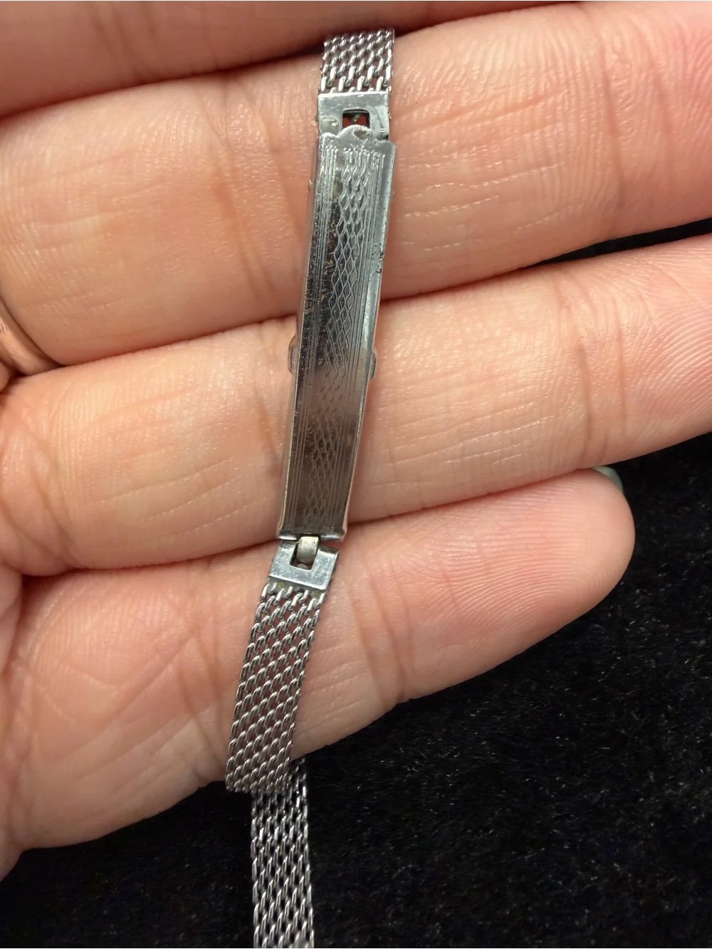 Base Metal Steel Color Mesh Vintage Watch Replacement Band